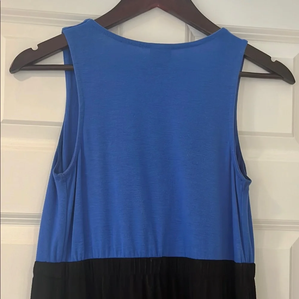 George Blue and Black Sleeveless Dress - Picture 8 of 8